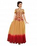 Orange and Red Soft Net Embroidered Anarkali Gown @ 7% OFF Rs 1669.00 Only FREE Shipping + Extra Discount - Net Gown, Buy Net Gown Online, Soft Net Designer gown, Embroidered patch work, Buy Embroidered patch work,  online Sabse Sasta in India -  for  - 5934/20160111