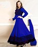 New Fancy Evelyn sharma Blue Embroidered anarkali suit @ 49% OFF Rs 1020.00 Only FREE Shipping + Extra Discount - dress material, Buy dress material Online, Anarkali Suit, salwar suit, Buy salwar suit,  online Sabse Sasta in India -  for  - 2503/20150924
