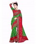Light Green & Red coloe Bandhani Saree With Blouse- Lady Fashion Villa, Buy Lady Fashion Villa Online, Letest Designer Saree, Multi Color letest Saree, Buy Multi Color letest Saree,  online Sabse Sasta in India - Sarees for Women - 6145/20160128