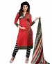 Stunning Red Crepe Printed Dress Materials @ 60% OFF Rs 370.00 Only FREE Shipping + Extra Discount - unstich Kurtie, Buy unstich Kurtie Online, Poly Crepe, Printed Kurtie, Buy Printed Kurtie,  online Sabse Sasta in India - Dress Materials for Women - 6166/20160205