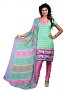 Light Green Crepe Printed Dress Materials @ 60% OFF Rs 370.00 Only FREE Shipping + Extra Discount - unstich Kurties, Buy unstich Kurties Online, Poly Crepe, Printed Kurtis, Buy Printed Kurtis,  online Sabse Sasta in India - Dress Materials for Women - 6165/20160205