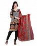 Black and Maroon Crepe Printed Dress Materials @ 60% OFF Rs 370.00 Only FREE Shipping + Extra Discount - unstich Kurtie, Buy unstich Kurtie Online, Poly Crepe, Printed Kurtie, Buy Printed Kurtie,  online Sabse Sasta in India - Palazzo Pants for Women - 6172/20160205