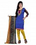 Blue and Yellow Crepe Printed Dress Materials @ 60% OFF Rs 370.00 Only FREE Shipping + Extra Discount - unstich Kurtie, Buy unstich Kurtie Online, Poly Crepe, Printed Kurtie, Buy Printed Kurtie,  online Sabse Sasta in India - Dress Materials for Women - 6182/20160205