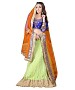 Multicolor CVT Crush Embroidered Unstiched Lehenga Choli And Dupatta set @ 61% OFF Rs 2966.00 Only FREE Shipping + Extra Discount - CVT Crush Lehenga, Buy CVT Crush Lehenga Online, unstich Lehenga, Designer Lehenga, Buy Designer Lehenga,  online Sabse Sasta in India - Lehengas for Women - 6317/20160206
