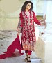 RED GEORGETTE STRAIGHT SUIT @ 31% OFF Rs 2100.00 Only FREE Shipping + Extra Discount - Faux Georgette, Buy Faux Georgette Online, Semi-stitched Suit, Straight suit, Buy Straight suit,  online Sabse Sasta in India - Salwar Suit for Women - 6583/20160220