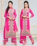 Faux Georgette Embroidered Semi Stitched Suit @ 44% OFF Rs 1750.00 Only FREE Shipping + Extra Discount - Georgette Suits, Buy Georgette Suits Online, Online Shopping,  online Sabse Sasta in India - Salwar Suit for Women - 2275/20150910