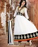 New fancy white Embroidered Anarkali Suit @ 57% OFF Rs 1173.00 Only FREE Shipping + Extra Discount - Georgette, Buy Georgette Online, Semi-stitched, Anarkali suit, Buy Anarkali suit,  online Sabse Sasta in India - Semi Stitched Anarkali Style Suits for Women - 3701/20150925