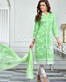 Designer Green Latest Cotton Salwar Suit Dress Material S714- S714, Buy S714 Online, Dress Material, Embroidery Work, Buy Embroidery Work,  online Sabse Sasta in India - Palazzo Pants for Women - 4383/20151103