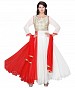 782301-Red And White party were anarkali suit- dress material, Buy dress material Online, Anarkali suit, Salwar suit, Buy Salwar suit,  online Sabse Sasta in India - Semi Stitched Anarkali Style Suits for Women - 4433/20151120