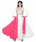 782303-Pink And White party were anarkali suit- dress material, Buy dress material Online, Anarkali suit, Salwar suit, Buy Salwar suit,  online Sabse Sasta in India - Semi Stitched Anarkali Style Suits for Women - 4435/20151120