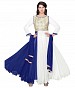 782306-Blue And White party were anarkali suit- dress material, Buy dress material Online, Anarkali suit, Salwar suit, Buy Salwar suit,  online Sabse Sasta in India - Semi Stitched Anarkali Style Suits for Women - 4438/20151120