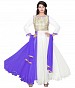 782307-Purpel And White party were anarkali suit- dress material, Buy dress material Online, Anarkali suit, Salwar suit, Buy Salwar suit,  online Sabse Sasta in India - Semi Stitched Anarkali Style Suits for Women - 4439/20151120