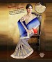 Blue & Gray Sarees @ 31% OFF Rs 1853.00 Only FREE Shipping + Extra Discount - Partywear Saree, Buy Partywear Saree Online, Georgette Saree, Deginer Saree, Buy Deginer Saree,  online Sabse Sasta in India - Sarees for Women - 8508/20160405