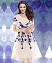 Designer Latest White & Blue Colour Semi Stitched Western Wear @ 50% OFF Rs 557.00 Only FREE Shipping + Extra Discount - Georgette Kurti, Buy Georgette Kurti Online, Western Wear, Semi Stiched Suit, Buy Semi Stiched Suit,  online Sabse Sasta in India -  for  - 8546/20160407