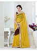 New Yellow & Brown Nazneen Chiffon Designer Saree- Chiffon Saree, Buy Chiffon Saree Online, Saree, Saree, Buy Saree,  online Sabse Sasta in India - Sarees for Women - 10874/20160720