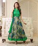 GREEN AND MULTY PRINTED BHAGALPURI PRINT ANARKALI SUIT @ 31% OFF Rs 1606.00 Only FREE Shipping + Extra Discount - BANGLORI SILK, Buy BANGLORI SILK Online, anarkali Salwar suit, bhagalpuri silk, Buy bhagalpuri silk,  online Sabse Sasta in India - Salwar Suit for Women - 9100/20160505
