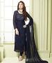 NAVY BLUE EMBROIDERED PURE CHIFFON STRAIGHT SUIT @ 31% OFF Rs 1606.00 Only FREE Shipping + Extra Discount - chiffon Suit, Buy chiffon Suit Online, STRAIGHT SUIT, partywear suit, Buy partywear suit,  online Sabse Sasta in India - Salwar Suit for Women - 9112/20160505