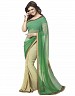 Beautiful Green Printed,lace Work Georgette Saree- sarees, Buy sarees Online, sarees for women, printed sarees for women, Buy printed sarees for women,  online Sabse Sasta in India - Sarees for Women - 10170/20160613