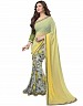 Beautiful Yellow Printed,lace Work Georgette Saree- sarees, Buy sarees Online, sarees for women, printed sarees for women, Buy printed sarees for women,  online Sabse Sasta in India -  for  - 10189/20160615