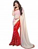 Beautiful White Printed,lace Work Georgette Saree- sarees, Buy sarees Online, sarees for women, printed sarees for women, Buy printed sarees for women,  online Sabse Sasta in India - Sarees for Women - 10193/20160615
