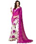 Beautiful Pink Printed,lace Work Georgette Saree @ 1% OFF Rs 618.00 Only FREE Shipping + Extra Discount - Georgette Saree, Buy Georgette Saree Online, Designer Saree, Partywear saree, Buy Partywear saree,  online Sabse Sasta in India - Sarees for Women - 8982/20160503