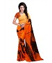 Orange Premium Georgette Printed Saree @ 62% OFF Rs 370.00 Only FREE Shipping + Extra Discount - Saree, Buy Saree Online, Georgette saree, Designer Saree, Buy Designer Saree,  online Sabse Sasta in India - Sarees for Women - 8947/20160429