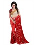 Red Premium Georgette Printed Saree @ 62% OFF Rs 370.00 Only FREE Shipping + Extra Discount - Saree, Buy Saree Online, Georgette saree, Designer Saree, Buy Designer Saree,  online Sabse Sasta in India - Sarees for Women - 8951/20160429