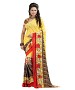 Yellow Premium Georgette Printed Saree @ 62% OFF Rs 370.00 Only FREE Shipping + Extra Discount - Saree, Buy Saree Online, Georgette saree, Designer Saree, Buy Designer Saree,  online Sabse Sasta in India -  for  - 8958/20160429