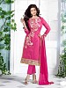 Lovely Pink Floral Embroidery Cotton salwar suit- salwar suits for women, Buy salwar suits for women Online, dress materials for women, anarkali suits, Buy anarkali suits,  online Sabse Sasta in India -  for  - 10420/20160624