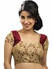 Maroon, Gold Designer Blouse Material @ 51% OFF Rs 433.00 Only FREE Shipping + Extra Discount - Net Blouse, Buy Net Blouse Online, Blouse Material, Deginer Blouse, Buy Deginer Blouse,  online Sabse Sasta in India - Designer Blouse for Women - 8606/20160407