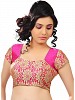 Pink, Gold Designer Blouse Material @ 51% OFF Rs 433.00 Only FREE Shipping + Extra Discount - Net Lehenga, Buy Net Lehenga Online, Blouse Material, Deginer Blouse, Buy Deginer Blouse,  online Sabse Sasta in India - Designer Blouse for Women - 8607/20160407
