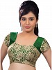 Gold, Green Designer Blouse Material @ 51% OFF Rs 433.00 Only FREE Shipping + Extra Discount - Net Blouse, Buy Net Blouse Online, Blouse Material, Deginer Blouse, Buy Deginer Blouse,  online Sabse Sasta in India - Designer Blouse for Women - 8608/20160407