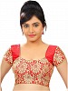 Red, Gold Designer Blouse Material @ 56% OFF Rs 309.00 Only FREE Shipping + Extra Discount - Net Blouse, Buy Net Blouse Online, Blouse Material, Deginer Blouse, Buy Deginer Blouse,  online Sabse Sasta in India - Designer Blouse for Women - 8609/20160407