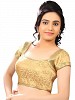 Gold Designer Blouse Material @ 53% OFF Rs 371.00 Only FREE Shipping + Extra Discount - Brocade Blouse, Buy Brocade Blouse Online, Blouse Material, Deginer Blouse, Buy Deginer Blouse,  online Sabse Sasta in India - Designer Blouse for Women - 8610/20160407