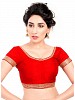Red Designer Blouse Material @ 53% OFF Rs 371.00 Only FREE Shipping + Extra Discount - Raw Silk Blouse, Buy Raw Silk Blouse Online, Blouse Material, Deginer Blouse, Buy Deginer Blouse,  online Sabse Sasta in India - Designer Blouse for Women - 8612/20160407