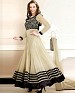3001_New FancyEvelyn sharma Cream Embroidered anarkali suit @ 49% OFF Rs 1020.00 Only FREE Shipping + Extra Discount - dress material, Buy dress material Online, salwar suit, Anarkali suit, Buy Anarkali suit,  online Sabse Sasta in India -  for  - 2492/20150924