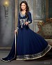 Blue Georgette Anarkali Suit @ 51% OFF Rs 1338.00 Only FREE Shipping + Extra Discount - Anarkali Suits, Buy Anarkali Suits Online, Semi-stitched, Ghunghat Fashion, Buy Ghunghat Fashion,  online Sabse Sasta in India - Semi Stitched Anarkali Style Suits for Women - 2494/20150924