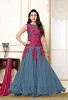 Karishma Grey Pink Anarkali Salwar suit with Dupatta @ 43% OFF Rs 1579.00 Only FREE Shipping + Extra Discount - Georgette, Buy Georgette Online, Anarkali Suit, Karishma Kapoor, Buy Karishma Kapoor,  online Sabse Sasta in India - Semi Stitched Anarkali Style Suits for Women - 2406/20150922