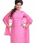 Pink Glaze Embroidered Party Wear Unstitched Dress @ 47% OFF Rs 958.00 Only FREE Shipping + Extra Discount - Cotton Suit, Buy Cotton Suit Online, unstich Suit, Straight suit, Buy Straight suit,  online Sabse Sasta in India - Palazzo Pants for Women - 6669/20160229