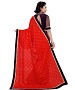 Self Designed Red Jacquard Georgette Fancy Lace Work Saree @ 31% OFF Rs 1482.00 Only FREE Shipping + Extra Discount - Georgette Saree, Buy Georgette Saree Online, Deginer Saree, Party Wear Saree, Buy Party Wear Saree,  online Sabse Sasta in India - Sarees for Women - 6686/20160301