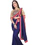 Self Designed Navy Blue Kashmiri Art Silk Saree @ 31% OFF Rs 1149.00 Only FREE Shipping + Extra Discount - Art silk, Buy Art silk Online, Deginer Saree, Party Wear Saree, Buy Party Wear Saree,  online Sabse Sasta in India -  for  - 6692/20160301
