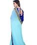 Self Designed Sky Blue Georgette Embroidery Border Work Saree @ 31% OFF Rs 1050.00 Only FREE Shipping + Extra Discount - Georgette Saree, Buy Georgette Saree Online, Deginer Saree, Party Wear Saree, Buy Party Wear Saree,  online Sabse Sasta in India - Sarees for Women - 6697/20160301