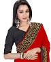 Red Georgette Heavy Embroidered Border Self Designed Saree @ 31% OFF Rs 1606.00 Only FREE Shipping + Extra Discount - Georgette Saree, Buy Georgette Saree Online, Deginer Saree, Party Wear Saree, Buy Party Wear Saree,  online Sabse Sasta in India - Sarees for Women - 6701/20160301