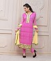 Faabboom Designer Pink Chiffon Dress Material @ 62% OFF Rs 926.00 Only FREE Shipping + Extra Discount - Dress Material, Buy Dress Material Online, salwar suits for women, dress materials for women, Buy dress materials for women,  online Sabse Sasta in India - Palazzo Pants for Women - 10427/20160627