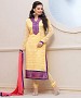 Designer Yellow Chiffon Dress Material @ 62% OFF Rs 926.00 Only FREE Shipping + Extra Discount - Dress Material, Buy Dress Material Online, salwar suits for women, dress materials for women, Buy dress materials for women,  online Sabse Sasta in India -  for  - 10428/20160627