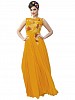 New Yellow Designer Embroidered Gown- gown, Buy gown Online, Fancy, A line, Buy A line,  online Sabse Sasta in India - Gown for Women - 9252/20160520