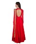 Designer Red Floor Touch Gown @ 48% OFF Rs 1359.00 Only FREE Shipping + Extra Discount - Gown, Buy Gown Online, Indo Western Dress, Long Skirt, Buy Long Skirt,  online Sabse Sasta in India -  for  - 10515/20160627