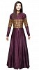 Outstanding Designer Dark Purple Gown @ 48% OFF Rs 1359.00 Only FREE Shipping + Extra Discount - Gown, Buy Gown Online, Indo Western Dress, Long Skirt, Buy Long Skirt,  online Sabse Sasta in India - Gown for Women - 10516/20160627
