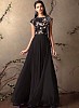 Fabboom New Designer Black Colour Semi - Stitched GownO- Gown, Buy Gown Online, desIgner, for women, Buy for women,  online Sabse Sasta in India -  for  - 10822/20160707