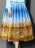 Sky Blue& Brown Colour Printed Womens Skirt @ 52% OFF Rs 988.00 Only FREE Shipping + Extra Discount - Skirts, Buy Skirts Online, Indo Western Dress, Long Skirt, Buy Long Skirt,  online Sabse Sasta in India - Bottoms & Skirts for Women - 10447/20160627